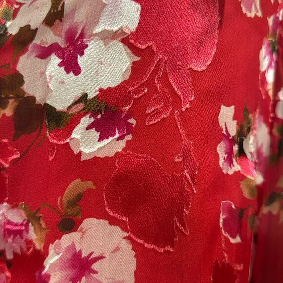 ELIE TAHARI PRIMROSE SHIRT PEONY MULTI - Picture 8 of 14